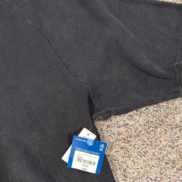 Black Washed Waffle Short-Sleeve Tee - Picture 2 of 3